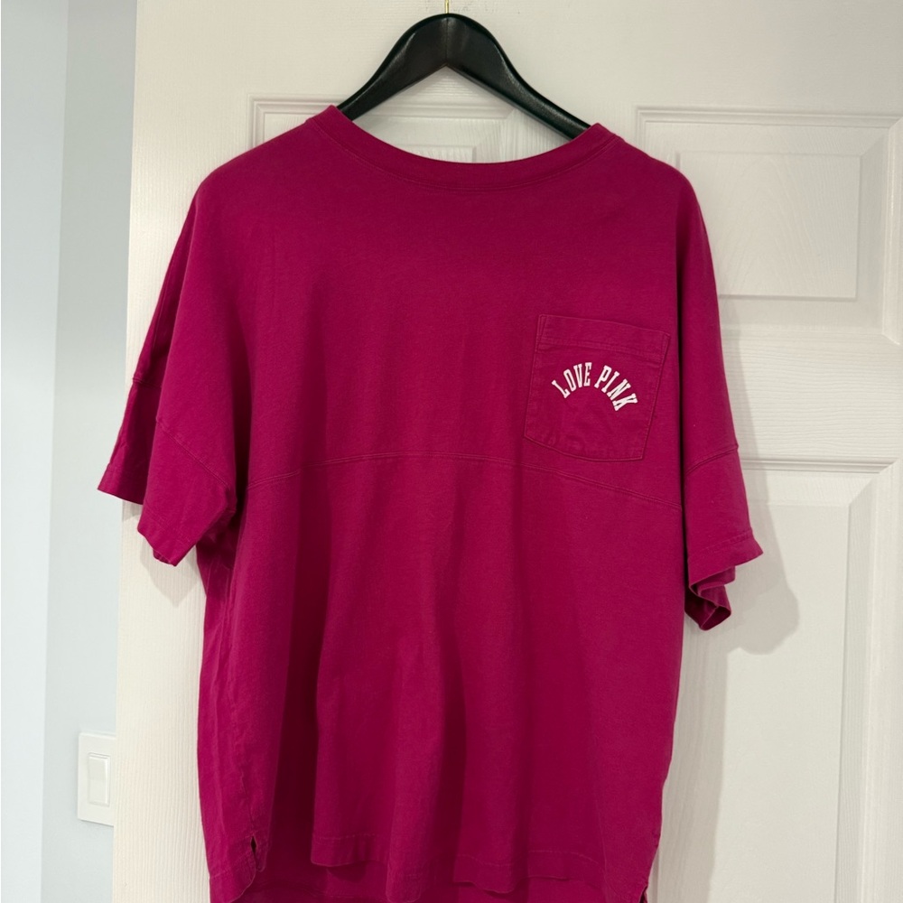 PINK Victoria's Secret Women’s T-Shirt - Vibrant Pink